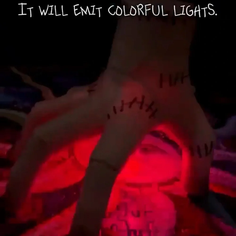 Electric Wednesday Addams “Thing” Hand – LED Lights, Music & Crawling Motion